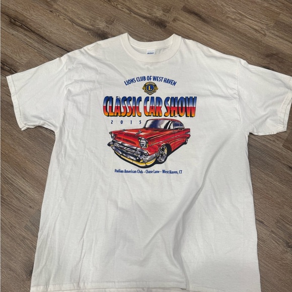 Vintage Other - 2015 Lions Club Of West Haven Classic Car Show Tee